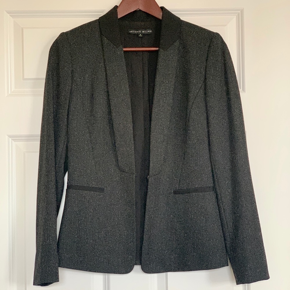 Antonio Melani Jacket/Blazer Size 2 Grey/Black